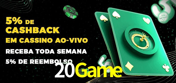Promoções do cassino ao Vivo 20Game